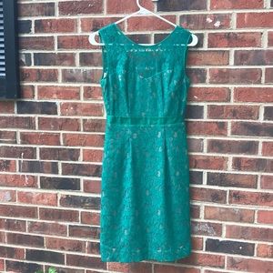 BCBG emerald green dress